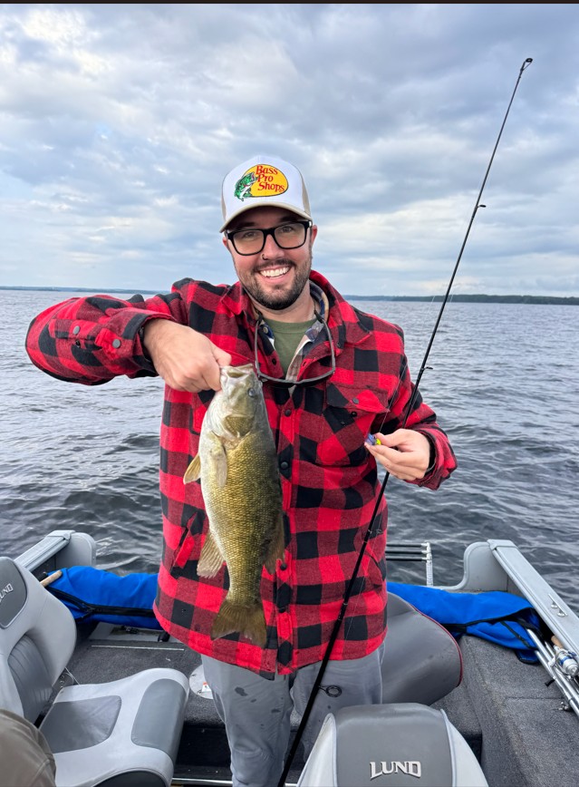 Smallmouth bass catch on Lake Nipissing